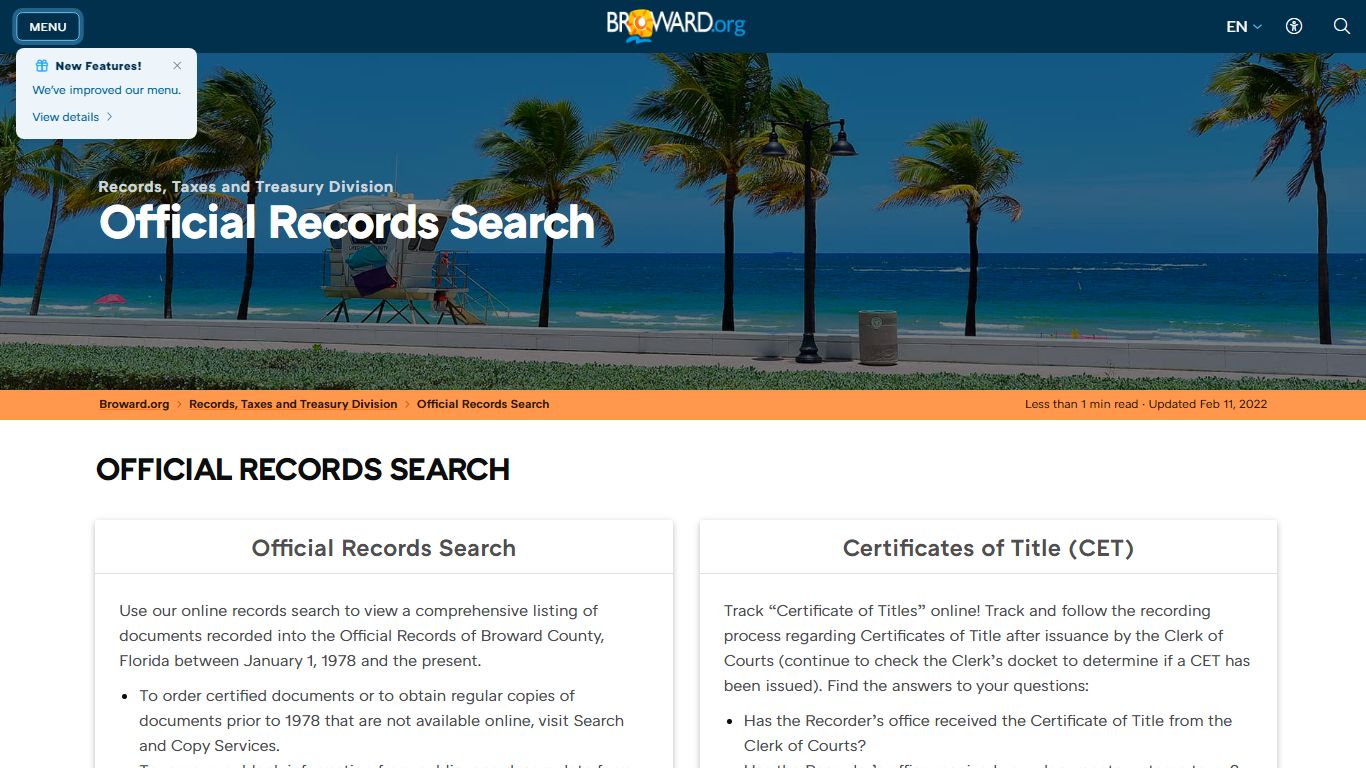 Records Official Records Search - Broward County, Florida